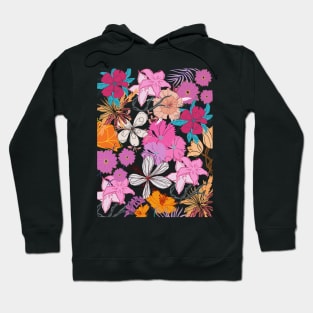 Pink Flowers Hoodie